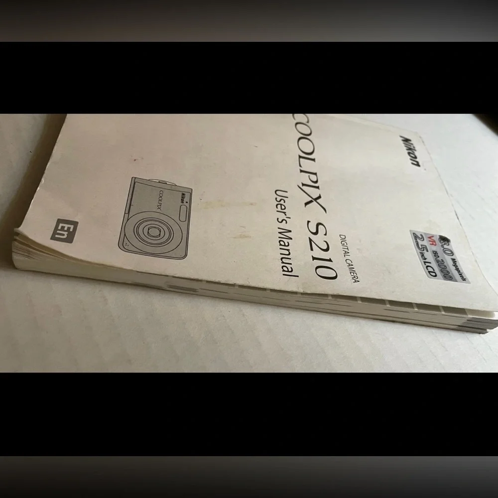 Nikon Coolpix S210 Digital Camera User's Manual